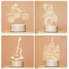 3D Lamp 3 Color Changing LED Light