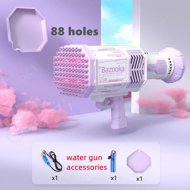 Bubble Machine with Light Rocket Launcher